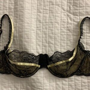 Black and yellow lingerie